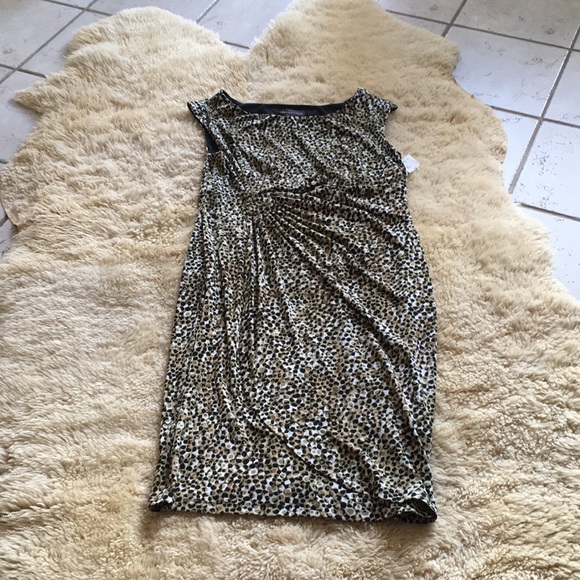 NWT Connected Apparel Brown, olive women’s dress - Picture 3 of 7